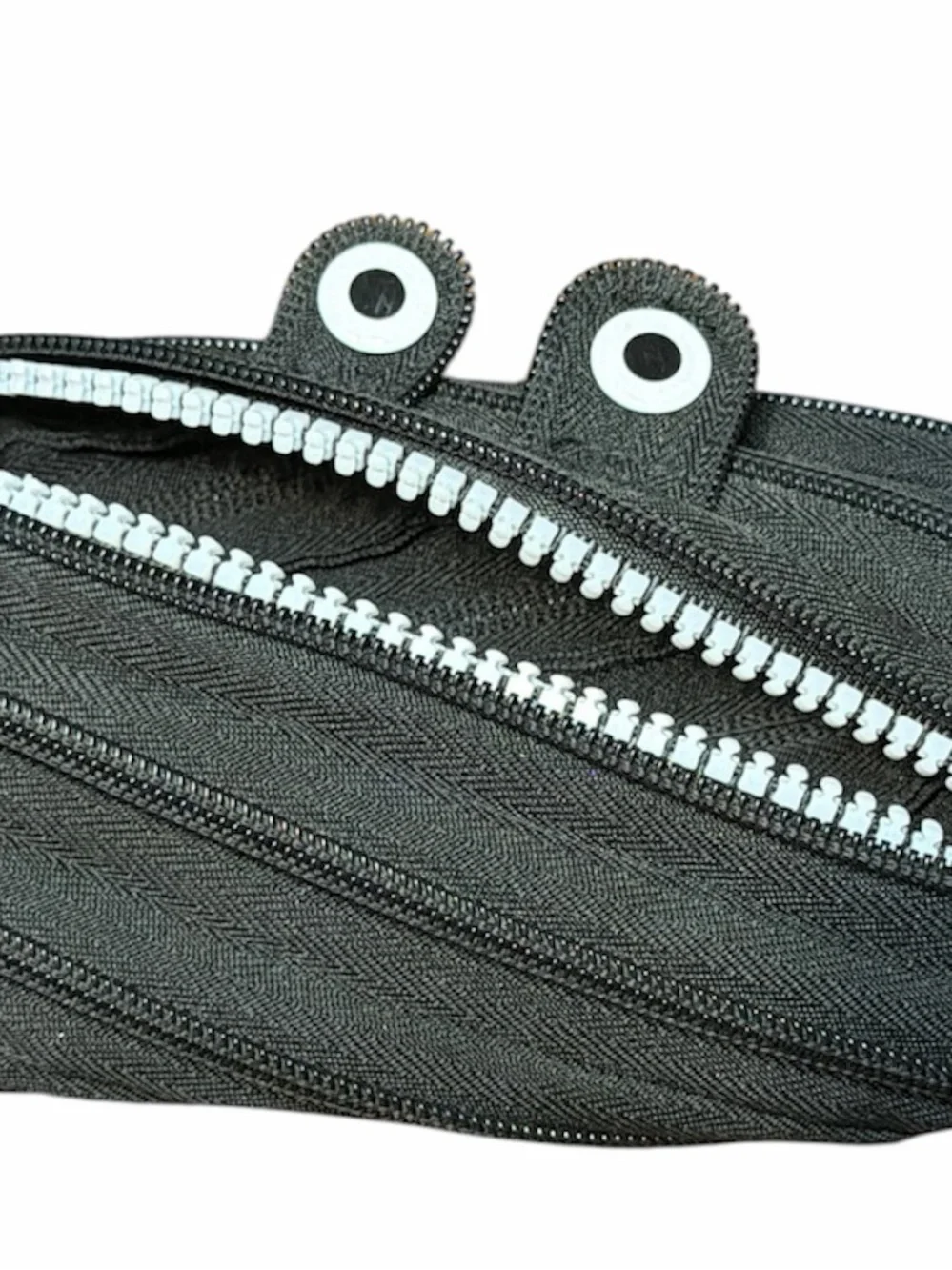 Zip It Black Monster Pencil Case/ Makeup Bag